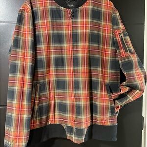 Men’s Plaid Bomber Jacket